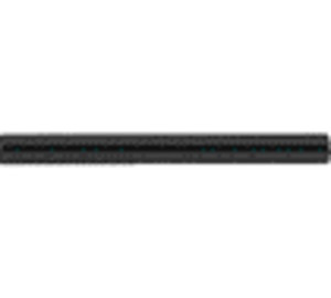 Tubo alargo horizontal sifón 1 1/4" Negro